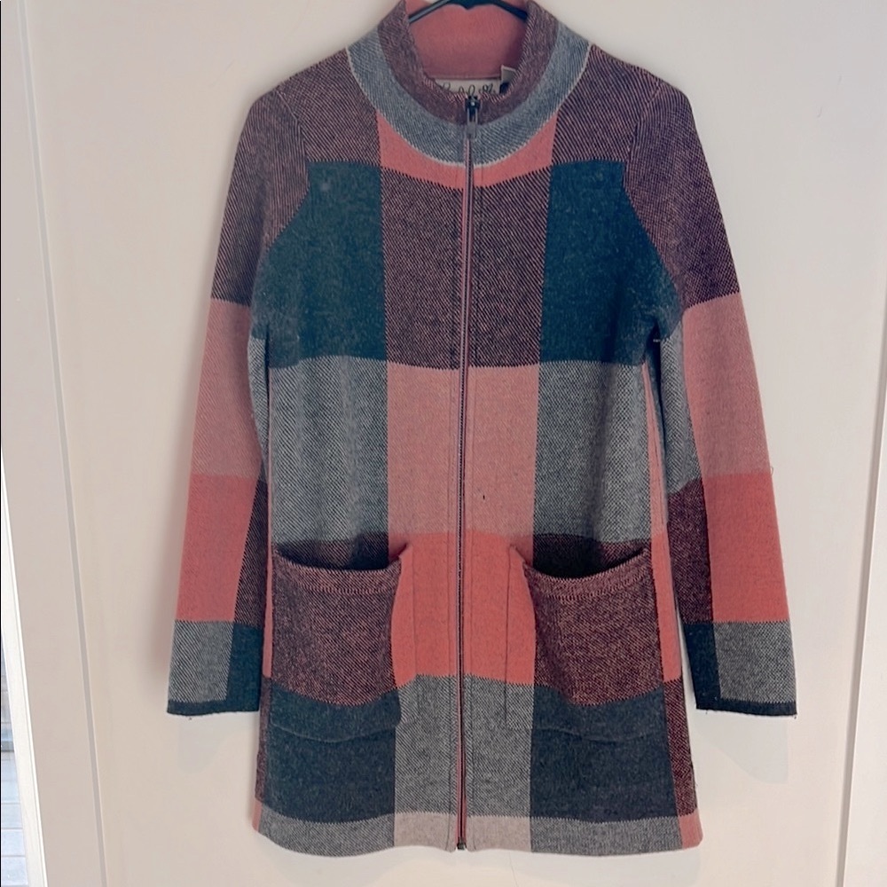 Colorful Plaid Coat